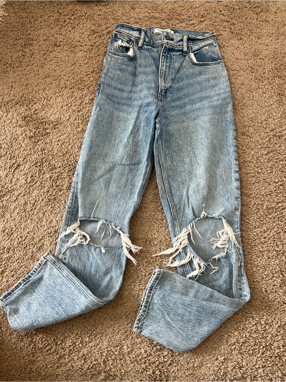 Abercrombie & fitch curve love 90’s straight ultra high rise jeans